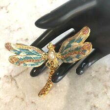 Enameled Dragonfly /Austrian Crystals Trinket Box picture