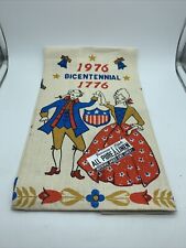 1976 -1776 Bicentennial Calendar Kitchen Tea Towel Patriotic Parisian Prints NOS picture