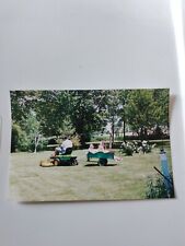  Found Color Original Photo John Deere Tractor Pull Riding Lawnmower Snapshot  picture