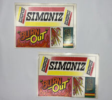 Vintage SIMONIZ decal sticker vintage pro mark Chicago lot of 2 RARE picture