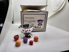 PHB Colander hinge box with Fruit trinkets - Cooking and Crafting Series picture