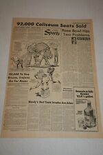 1973 Los Angeles Herald * USC Trojans / UCLA Bruins for Rose Bowl * Lynn Swann picture