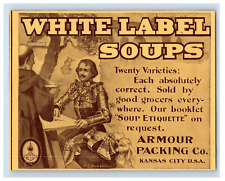 1912 Armor Packins Co. Soup Print Ad S87E picture