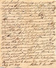 Glen New York Autograph Signed Farm Work Agreement Letter to Founder Jacob Glen picture