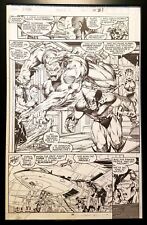 X-Men #1 pg. 29 Beast Jim Lee 11x17 FRAMED Original Art Poster Marvel Comics picture