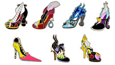 Villain High Heel Pin Collection Set of 7 Disney Park Trading Pins ~ Brand New picture