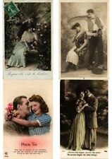 ROMANTIC COUPLES GLAMOUR REAL PHOTO 600 Vintage Postcards Pre-1940 Part 1(L2446) picture