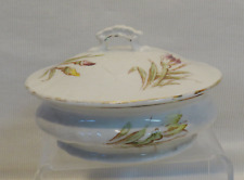 RARE Antique Homer Laughlin WYOMING Shape Covered Soap Dish w/Liner, Beautiful picture