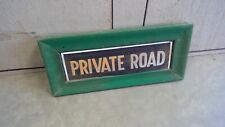 Old Private Road Wood framed Sign Vintage country road driveway camp cabin picture