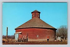 Parke County IN-Indiana, Round Barn, Antique, Vintage Souvenir Postcard picture