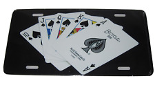 Spades Royal Flush Poker License Plate New Aluminum  picture