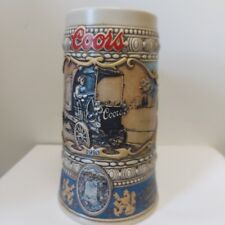 Vtg A.COORS BEER STEIN MUG CUP .BRAZIL 1989 . picture