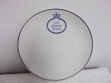 Vintage Papel RMS Queen Mary White & Blue Porcelain Plate picture