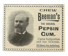 1897 Beeman’s Pepsin Gum Ad-Indigestion-Sea Sickness-Quack Medicine picture