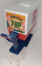 Vintage 7 Up The Uncola Toy Drink Soda Fountain Dispenser With 4 Cups picture