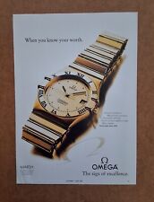 Vintage Omega Constellation Chronometer 18k Gold Men's Automatic Watch - 1992 AD picture