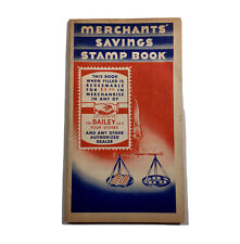 VTG Bailey Company Merchants' Savings Stamp Book 1940s Cleveland Ohio No Stamps picture