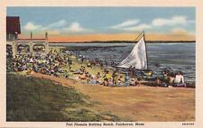  Postcard Fort Phoenix Bathing Beach Fairhaven MA picture
