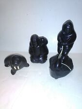 Boma Canada Signed Inuit 1st Nation Walrus Seal Carved Figurine Lot  picture