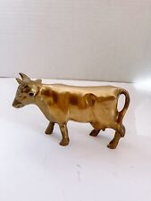 Vintage Brass Cow Figurine, Farm Animal Collectible, Farmhouse & Rustic Decor picture