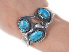 Gorgeous Vintage silver bracelet with turquoise picture