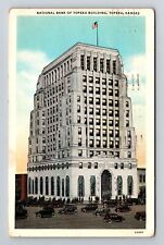 Topeka KS-Kansas, National Bank Of Topeka Building, c1935 Vintage Postcard picture
