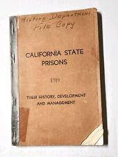 Rare CALIFORNIA PRISONS HISTORY Book 1910 Real Photos SAN QUENTIN & FOLSOM picture
