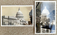Two Real Photo Postcards United States Capitol in Washington D.C. picture