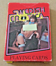RARE  SWEDISH EROTICA NUDE PLAYING CARDS  52 CARDS & 2 JOKERS + 1 EXTRA  ORG BOX picture