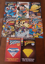 LOT OF 8 SUPERMAN COMIC BOOKS VARIOUS TITLES DC MODERN AGE  NICE GROUP Z2643 picture