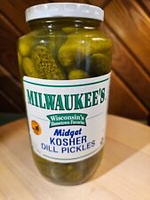 Milwaukee's Best MIDGET Kosher Dill Pickles (DISCONTINUED NAME)  NOS 32 Ounce picture