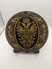 Vintage 1973 Spanish Damascene Decorative Plate/ Dish Toledo Cost Of Arms 24k picture