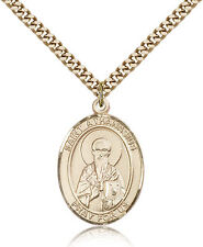 Saint Athanasius Medal For Men - Gold Filled Necklace On 24 Chain - 30 Day M... picture