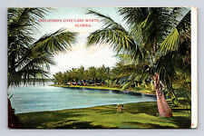 Scenic View at Brelsford's Cove Lake Worth Florida FL Postcard picture