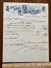 1891 letterhead Gray & Bosewell real estate Roanoke VA Lady Liberty graphic picture