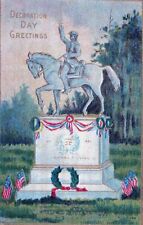 DECORATION DAY - A Leader On The Battle-Field Patriotic Postcard picture