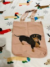 New Sausage Dog / Dachshund Next Canvas Tote Shopper  Bag New rare picture