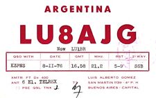 Buenos Aires Argentina LU8AJG QSL Radio Postcard picture
