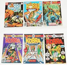 Kobra Vintage Lot #1-4, 6, #7-Signed w/COA Joe Rubinstein 1976 DC Comics picture