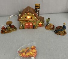 Harvest Bounty 5 Piece Porcelain Lighted House Set The Squire’s Barn #25086 picture