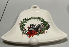 VTG ATLANTIC MOLD  Squirrel Christmas Wreath Decorative Multi-Purpose Bell Dish picture