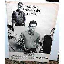 Vintage 1967 Shapely Men's Shirts Ad Original epherma picture