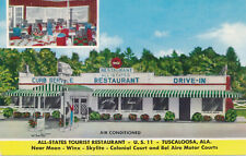 Unmailed chrome All States Tourist Restaurant Tuscaloosa Alabama AL #645 picture