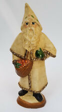 EXTREMELY RARE 1986 VAILLANCOURT FOLK ART 105W Father Christmas w/ Pointed Hood picture