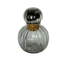 VTG 1980s Hand Blown In Mexico Container with Mercury Glass sphere picture