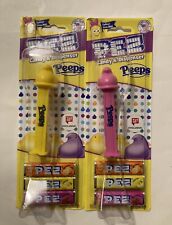 PEEPS Chicks Easter LOT OF 2 Pez Candy Dispenser  Limited Edition Yellow & Pink picture