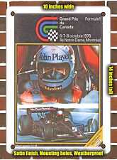 METAL SIGN - 1978 Canadian Grand Prix Montreal - 10x14 Inches picture
