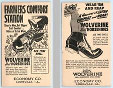 LOUISVILLE, IL ~ Advertising WOLVERINE SHOES @ ECONOMY CO. ca 1910s  Postcard picture