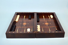 Antique English Chess & Backgammon Board Box picture