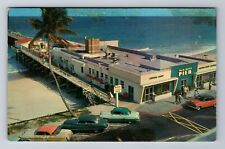 Palm Beach FL- Florida, Palm Beach Pier, Antique, Vintage c1964 Postcard picture